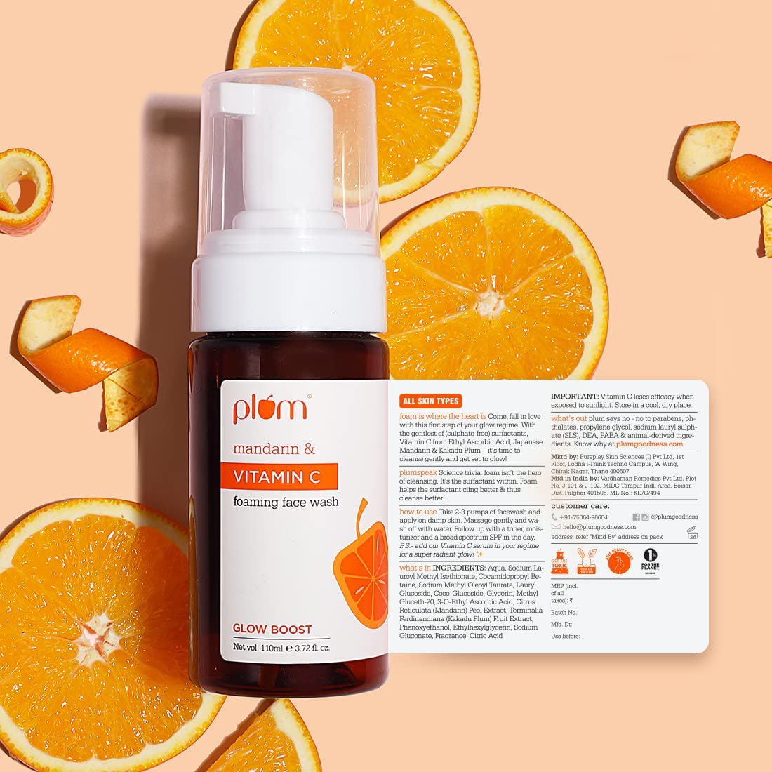 Plum Vitamin C Foaming Face Wash with Mandarin – view 8