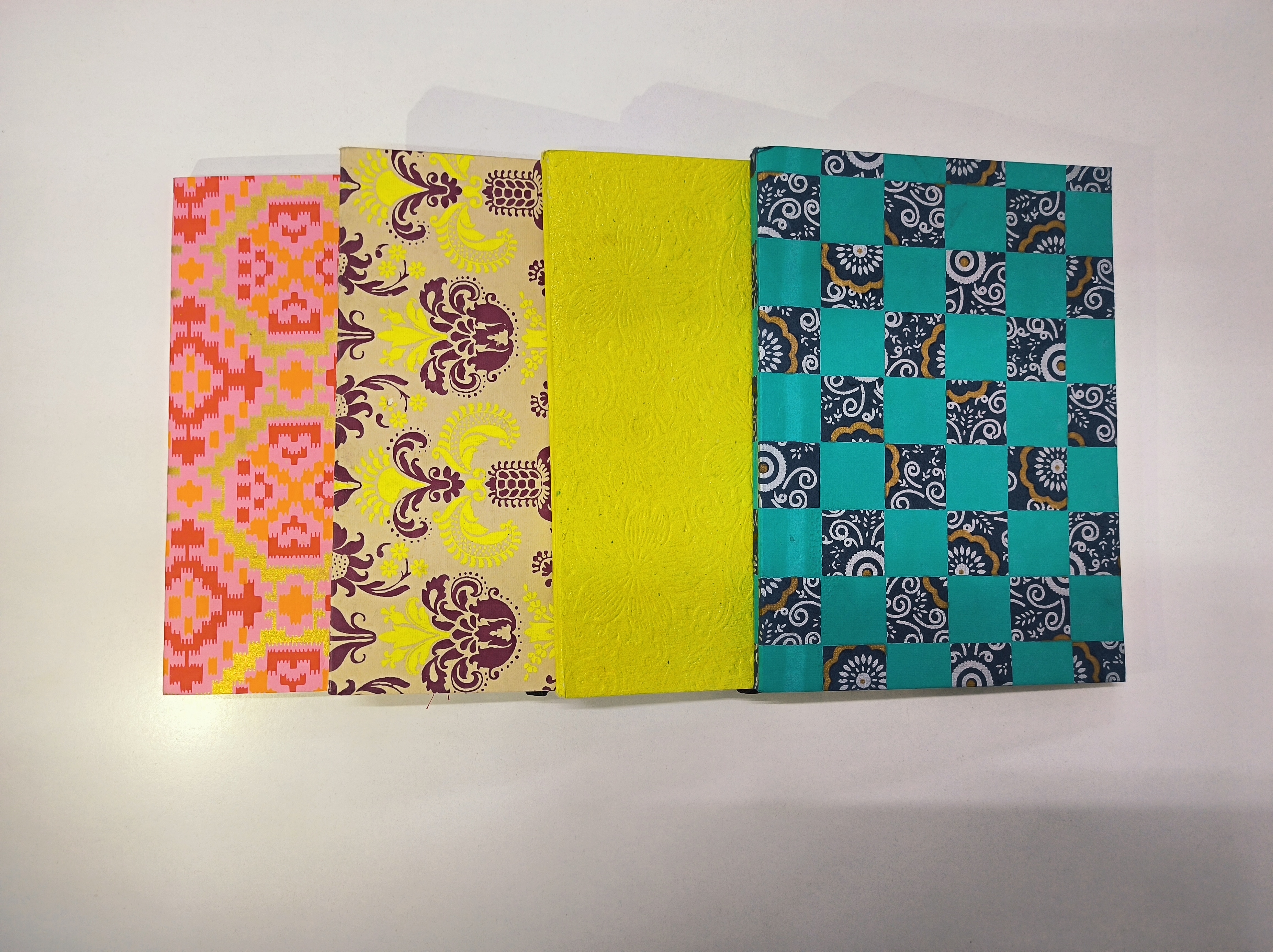 NeuOrigin Handcrafted Notebooks - Artistic Design, Tassels & Bookmark, Premium Paper (41 Pages, 15x21x1 cm) - Portable & Aesthetic Indian Handmade Journals, Pack of 4 – view 2