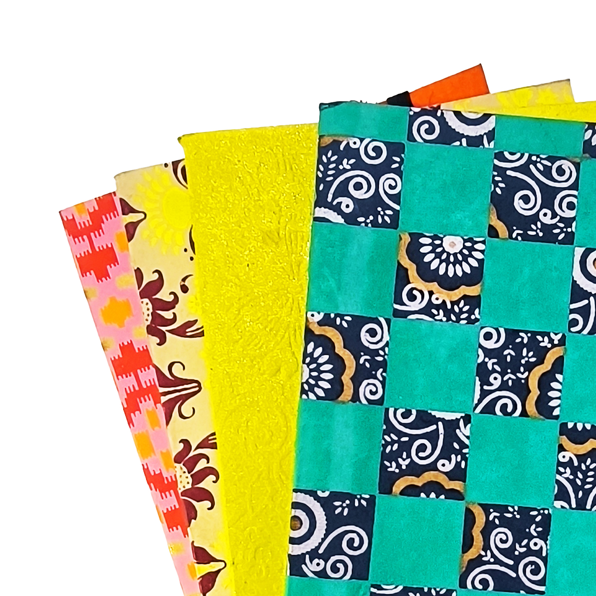 NeuOrigin Handcrafted Notebooks - Artistic Design, Tassels & Bookmark, Premium Paper (41 Pages, 15x21x1 cm) - Portable & Aesthetic Indian Handmade Journals, Pack of 4 – view 9