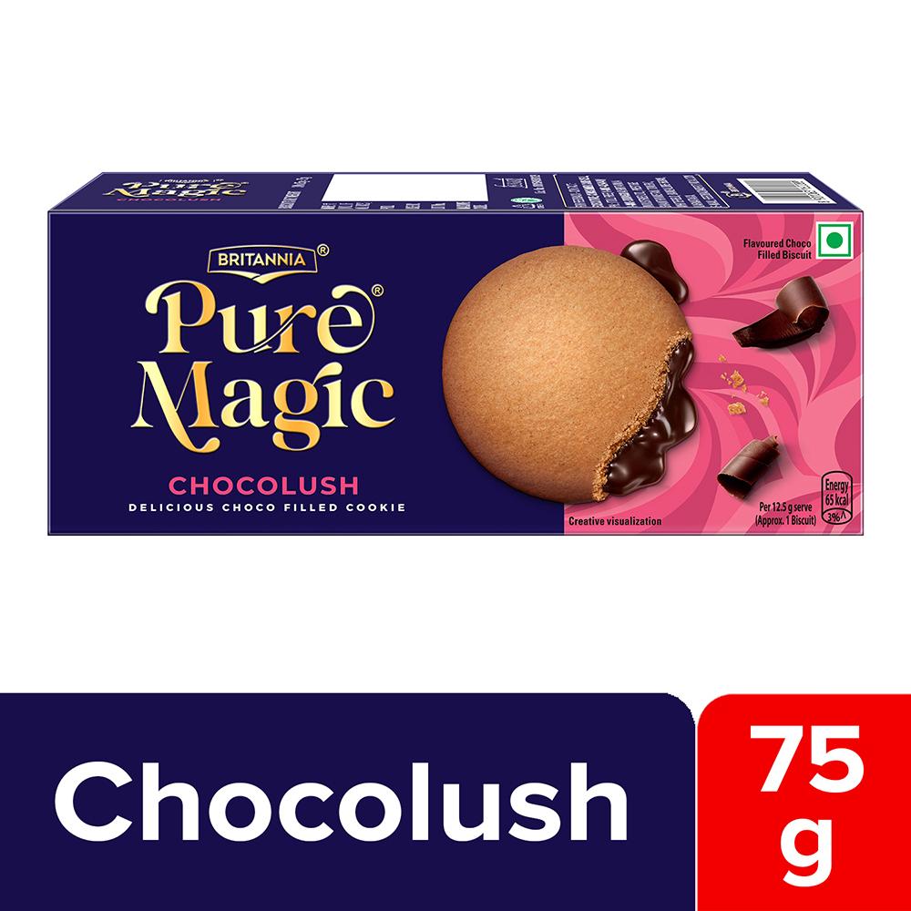 Britannia Pure Magic Chocolush Cream Biscuits 75 G – view 1
