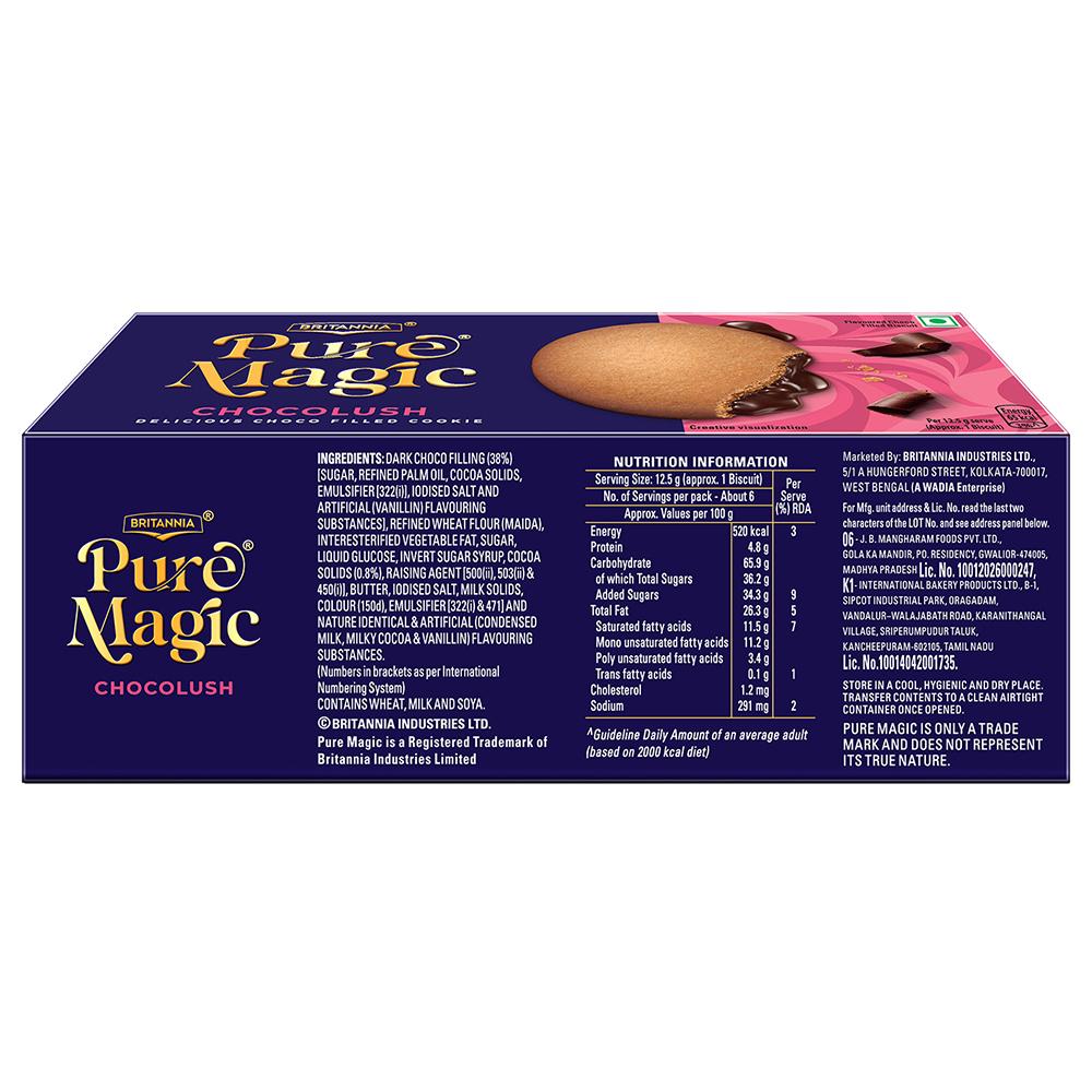 Britannia Pure Magic Chocolush Cream Biscuits 75 G – view 2