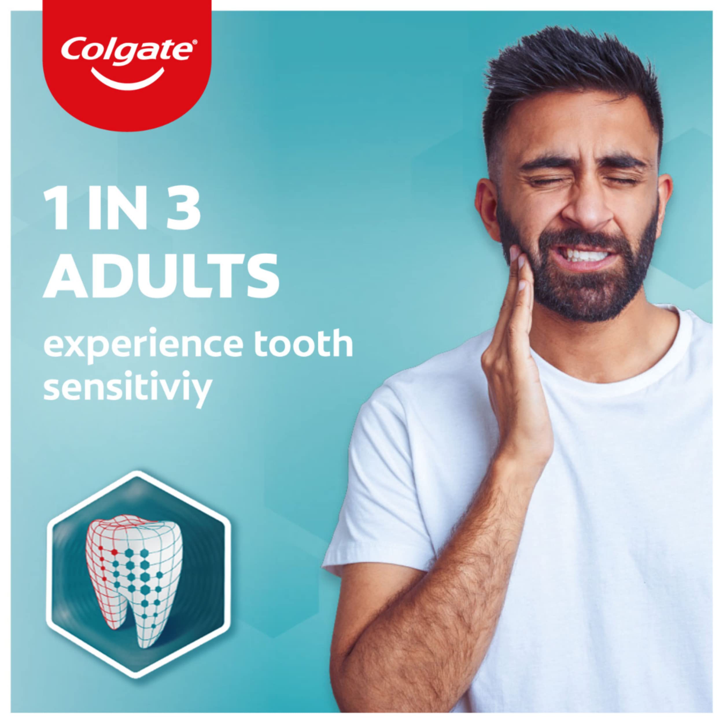 Colgate Sensitive Plus Sensitivity Relief Toothpaste for sensitive teeth, 210g (Buy 2, Get 1 Free) , with Pro Argin formula for Instant Relief from tooth sensitivity – view 3