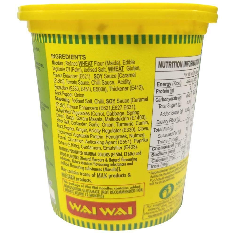 Wai Wai Veg Masala Cup Noodles 75 G – view 2