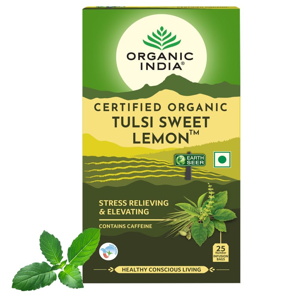Organic India Tulsi Sweet Lemon 25 Tea Bags – view 4