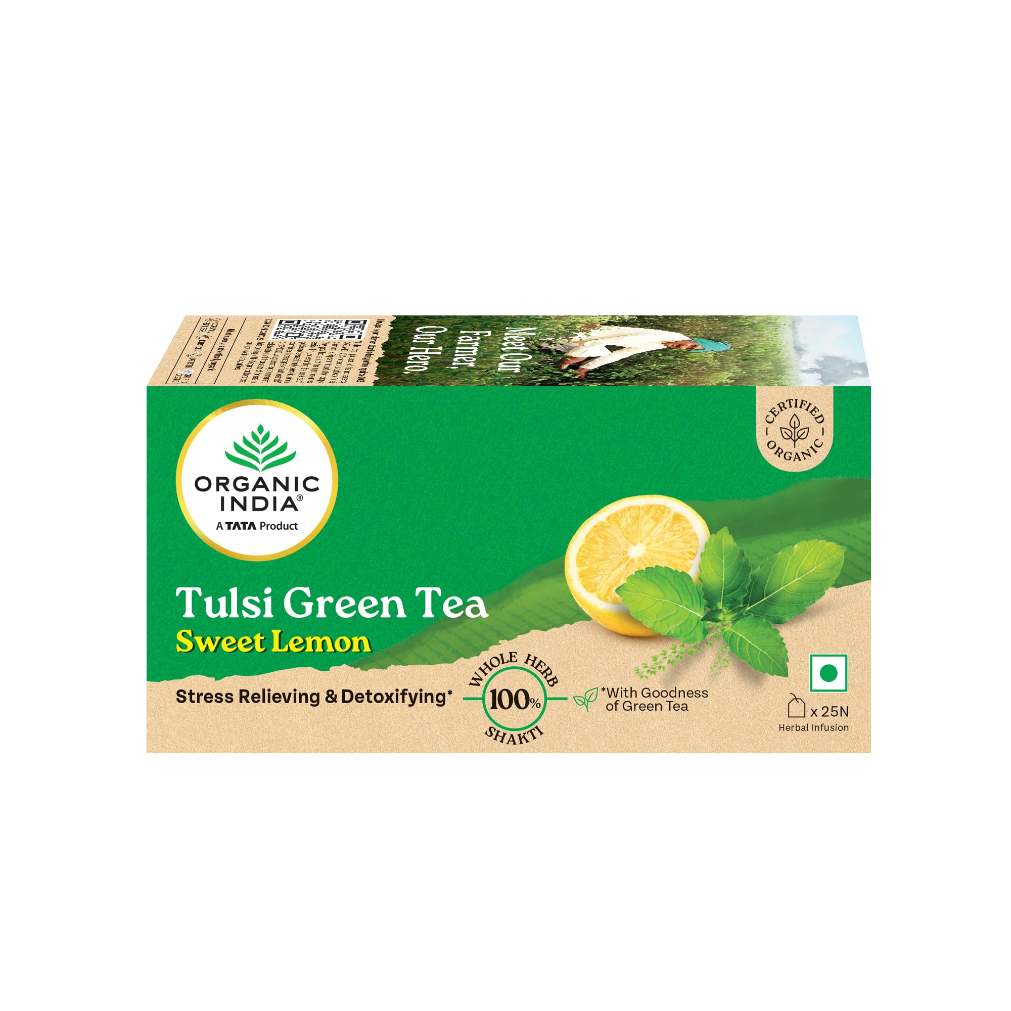 Organic India Tulsi Sweet Lemon 25 Tea Bags – view 5