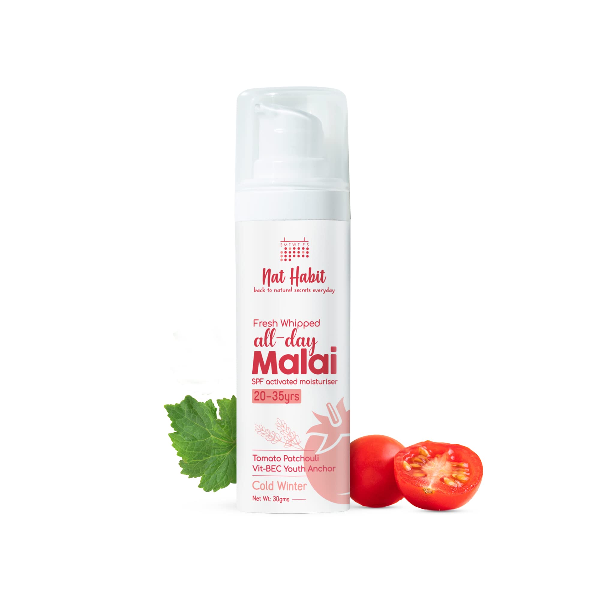 Fresh whipped tomato patchouli face malai cream 30g jar