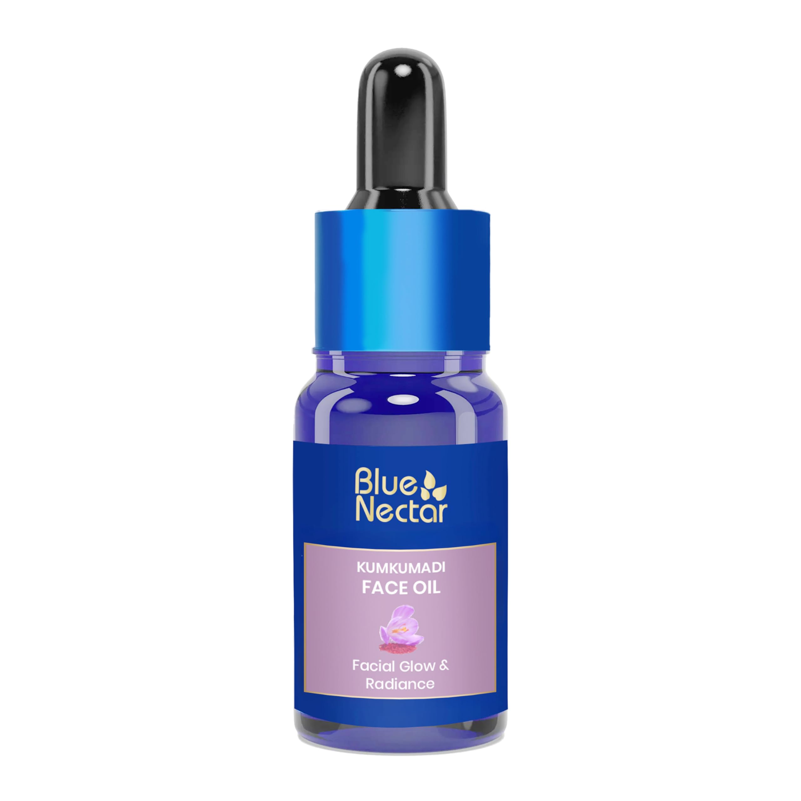 Blue Nectar Kumkumadi Oil for Face | Anti Aging & Brightening Ayurvedic Face Serum | Saffron Sandalwood Kumkumadi Tailam Face Oil for Glowing Skin for Women & Men (26 Herbs, 10ml)