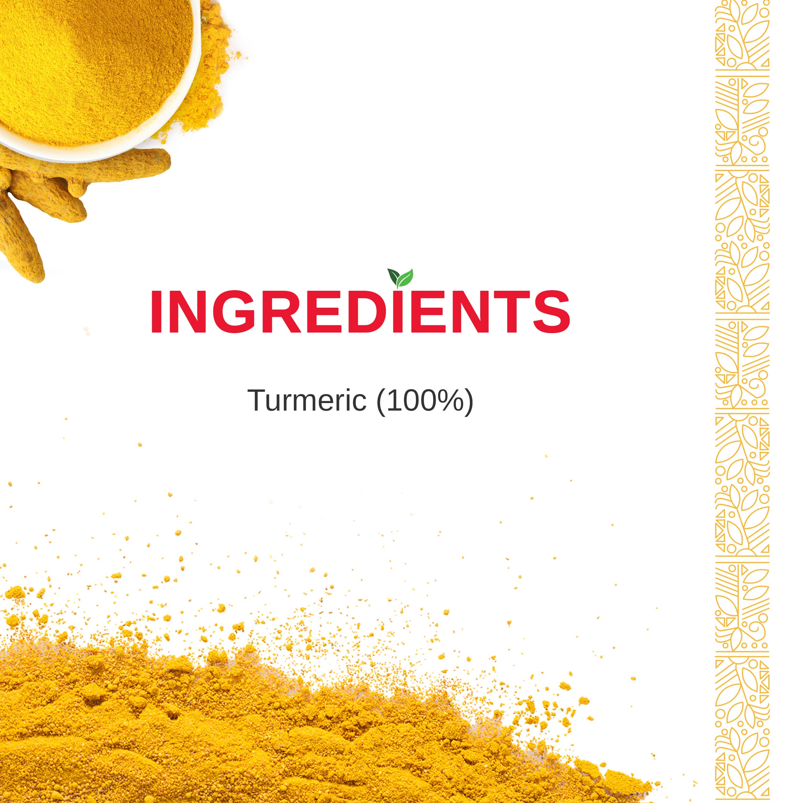Sunrise Pure, Turmeric Powder - 500 grams (Pouch) – view 5