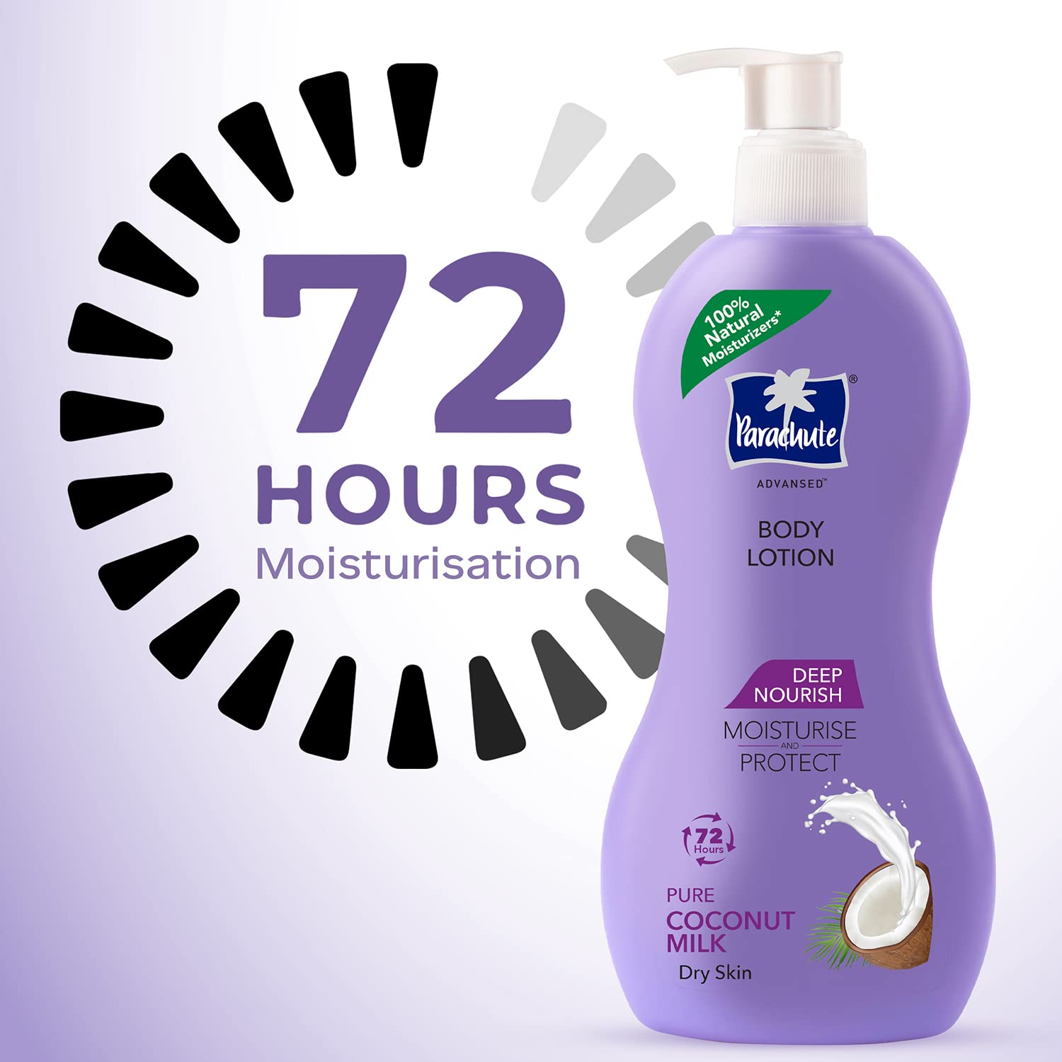 Parachute Advansed Deep Nourish Body Lotion for Women & Men, Dry Skin, 400ml – view 4