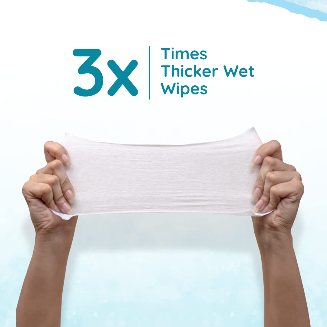 Mother Sparsh 99% Pure Water Baby Wipes (40X2) Super Saver Travel Friendly Combo Pack – view 2