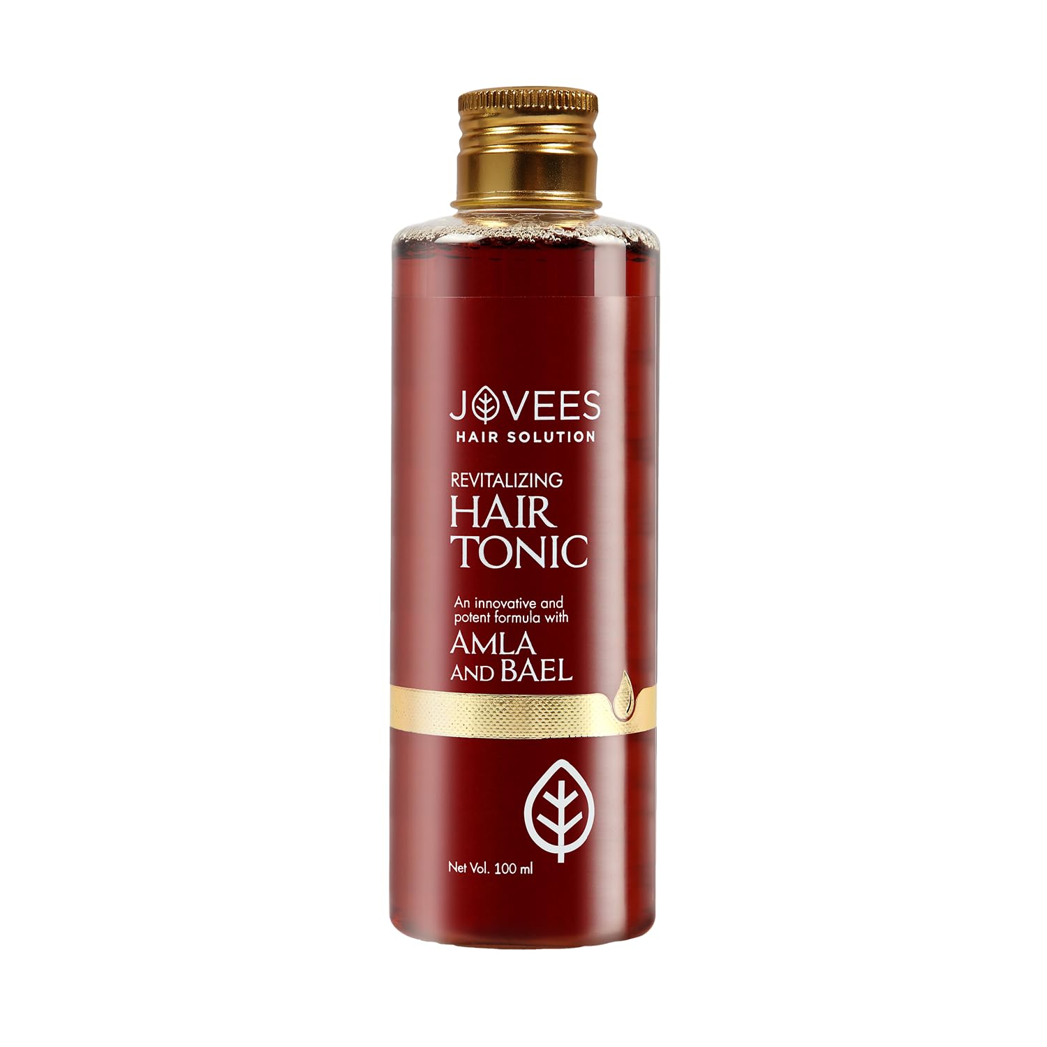 Front view of Jovees herbal hair tonic 100 ml bottle