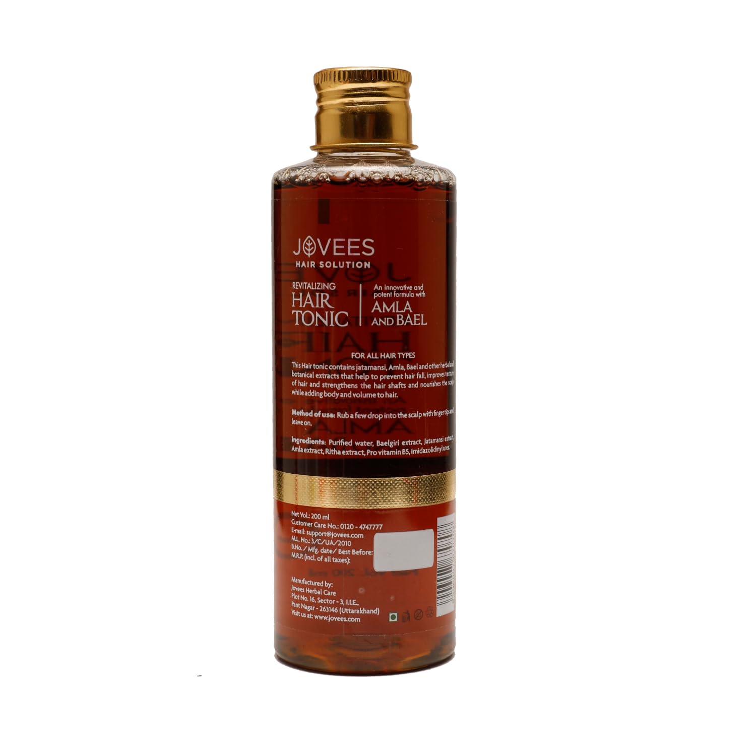 Jovees Herbal Revitalising Amla & Bael Hair Tonic – view 2