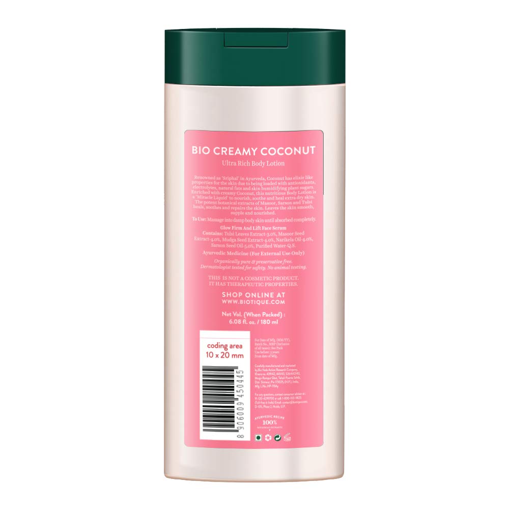 Biotique Creamy Coconut Deep Nourish Body lotion For Extra Dry Skin – view 2