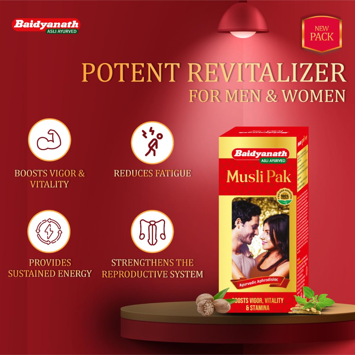 Baidyanath Red Musli Pak - Made With Pure Safed Musli For Strength And Vitality - 250G Powder – view 4
