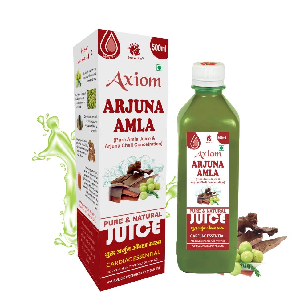 Jeevanras herbal Arjuna Amla Juice 500 ml bottle packaging