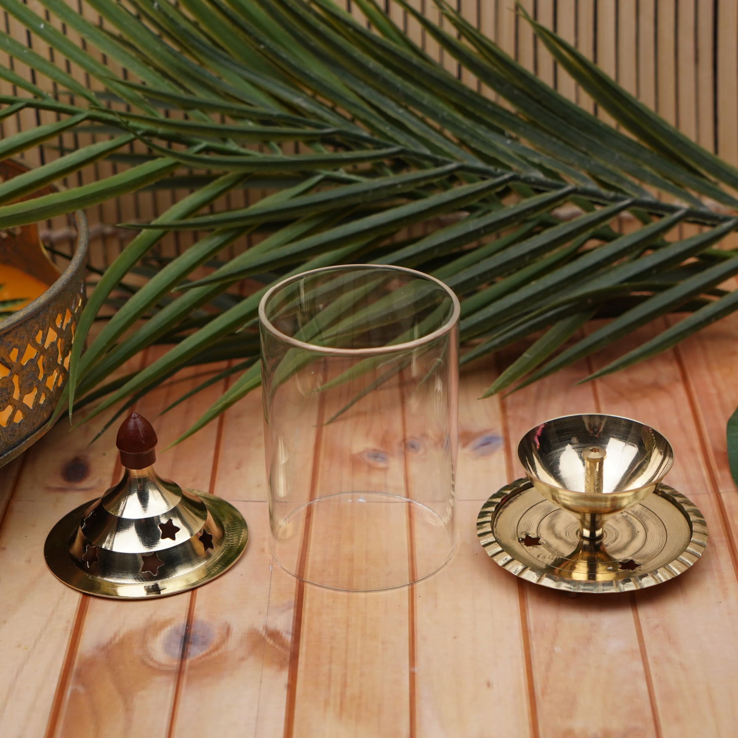 ServDharm Akhand Diya (Medium 6 Inch; 15 cm , Brass) – view 2