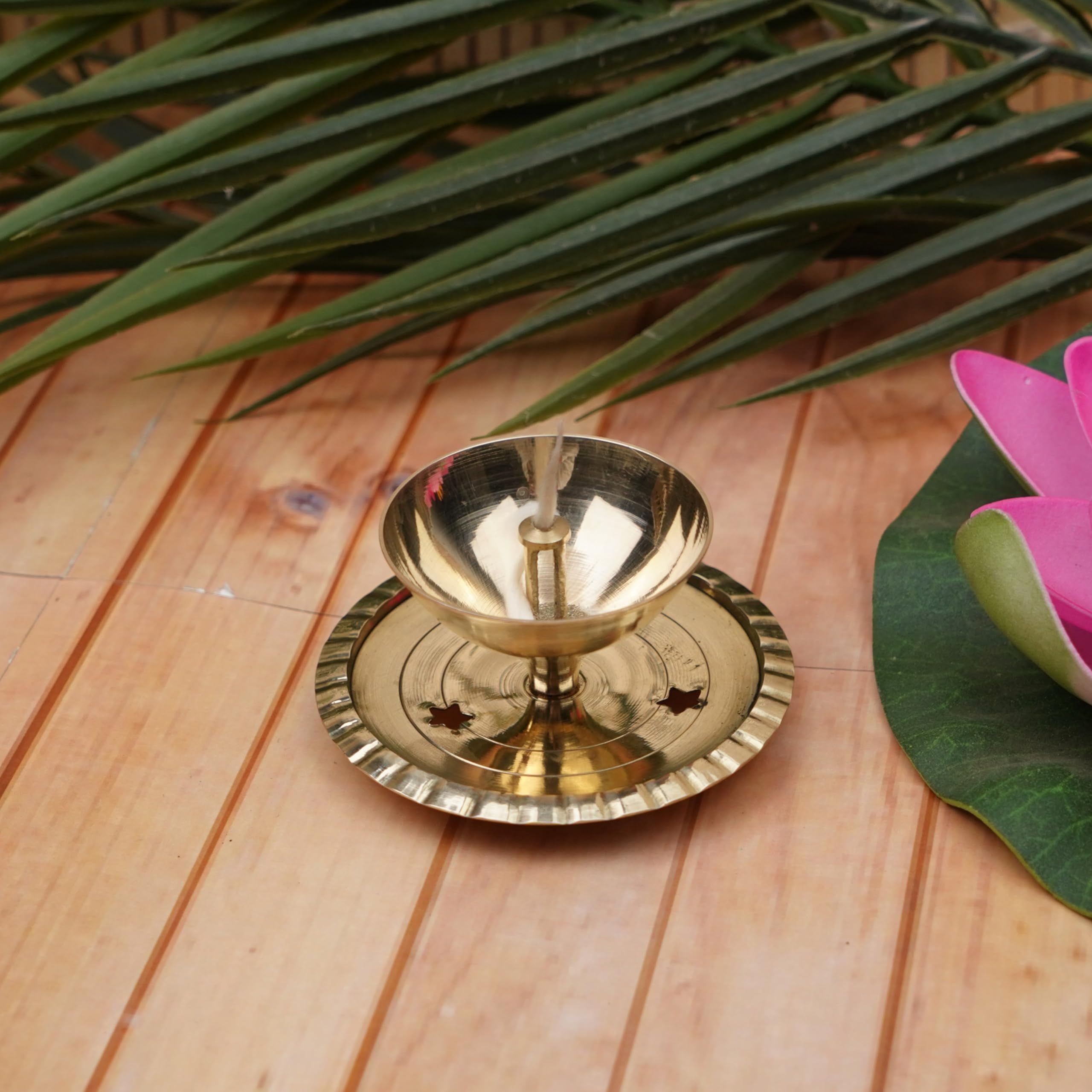 ServDharm Akhand Diya (Medium 6 Inch; 15 cm , Brass) – view 4