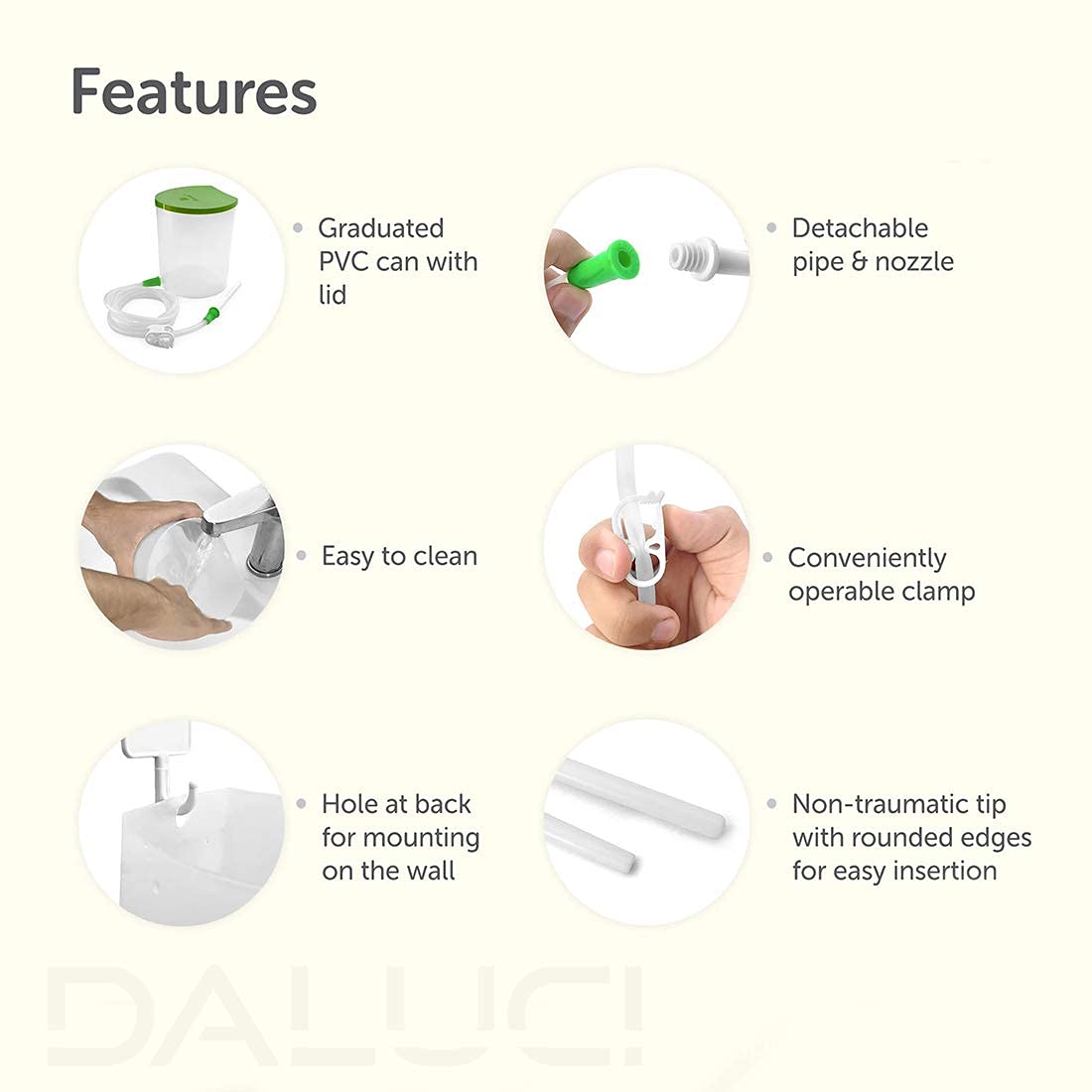 DALUCI PVC Enema Kit for Home use with Instruction – view 4