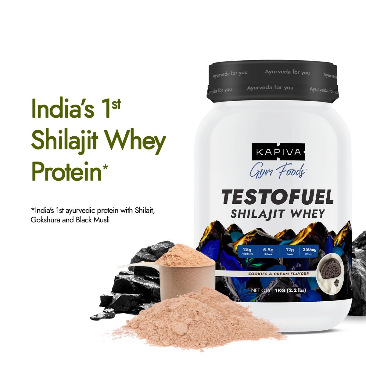 Kapiva Testofuel Shilajit Whey Protein – view 2