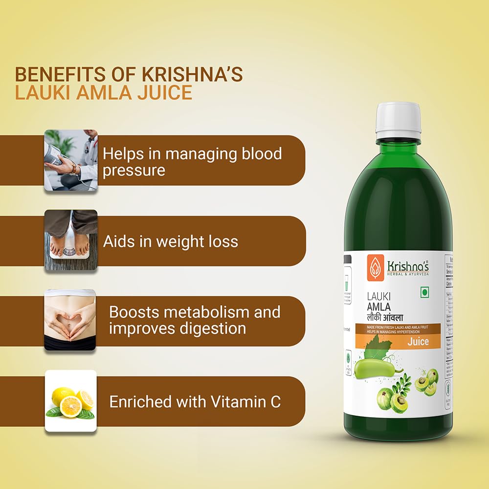 Krishna's Lauki Amla Juice - 500 ml – view 2
