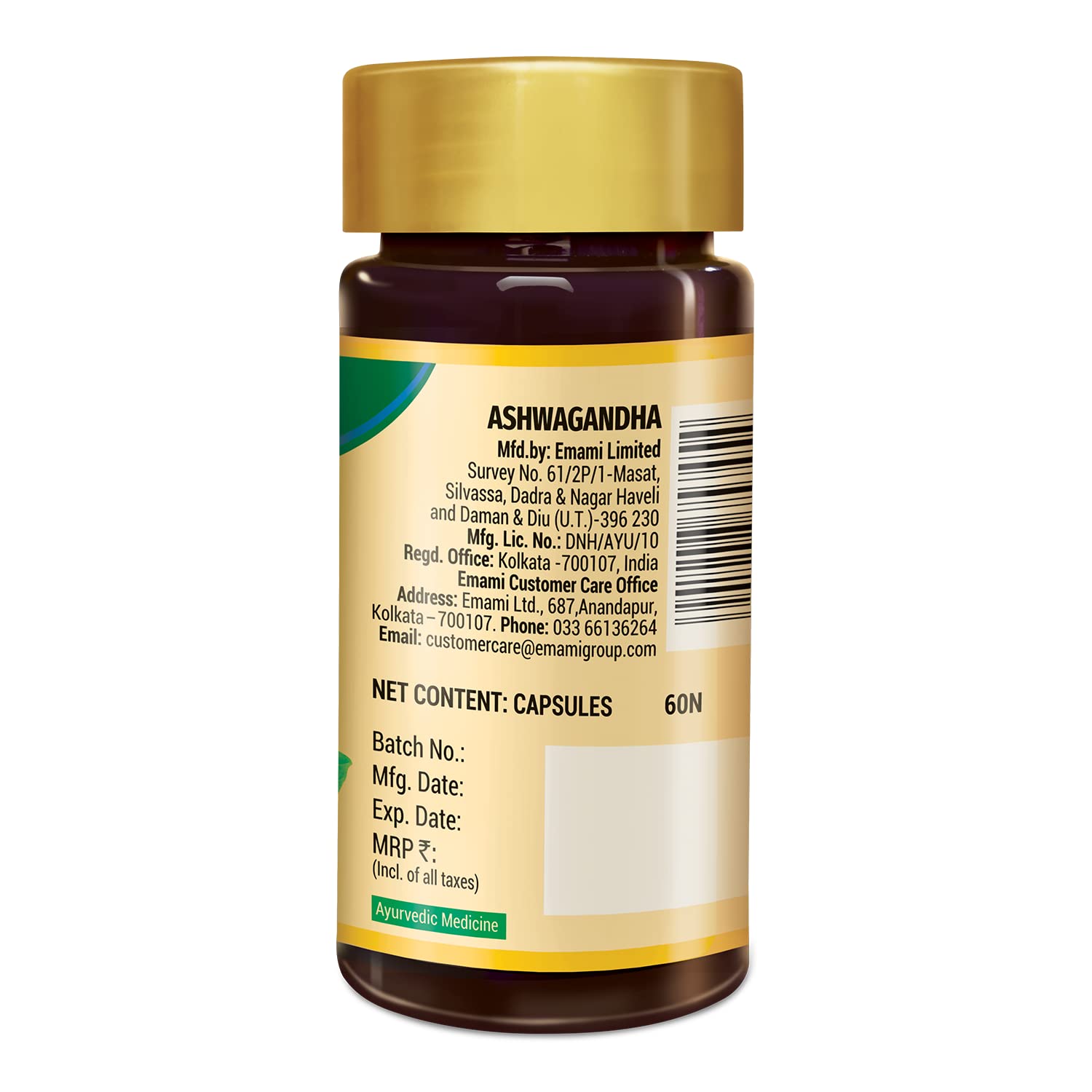 Zandu Ashwagandha Capsules, With Goodness of Natural Extracts of Ashwagandha, Helps Boost Immunity and Useful for Natural Body Strength, Stress Buster - (Pack of 60 Veg capsules x 2) – view 8