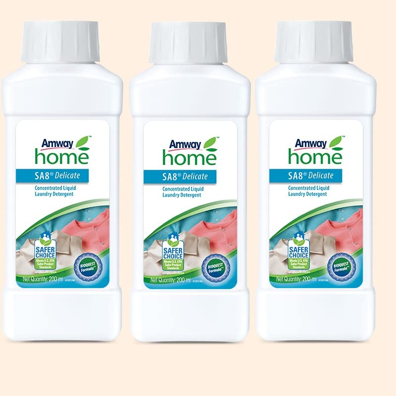 Amway SA8 liquid detergent three-bottle concentrated laundry pack