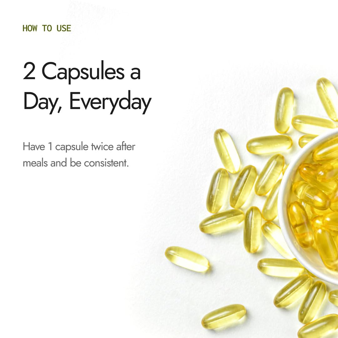 Kapiva Flaxseed Omega 3 Capsules (60N) – view 4