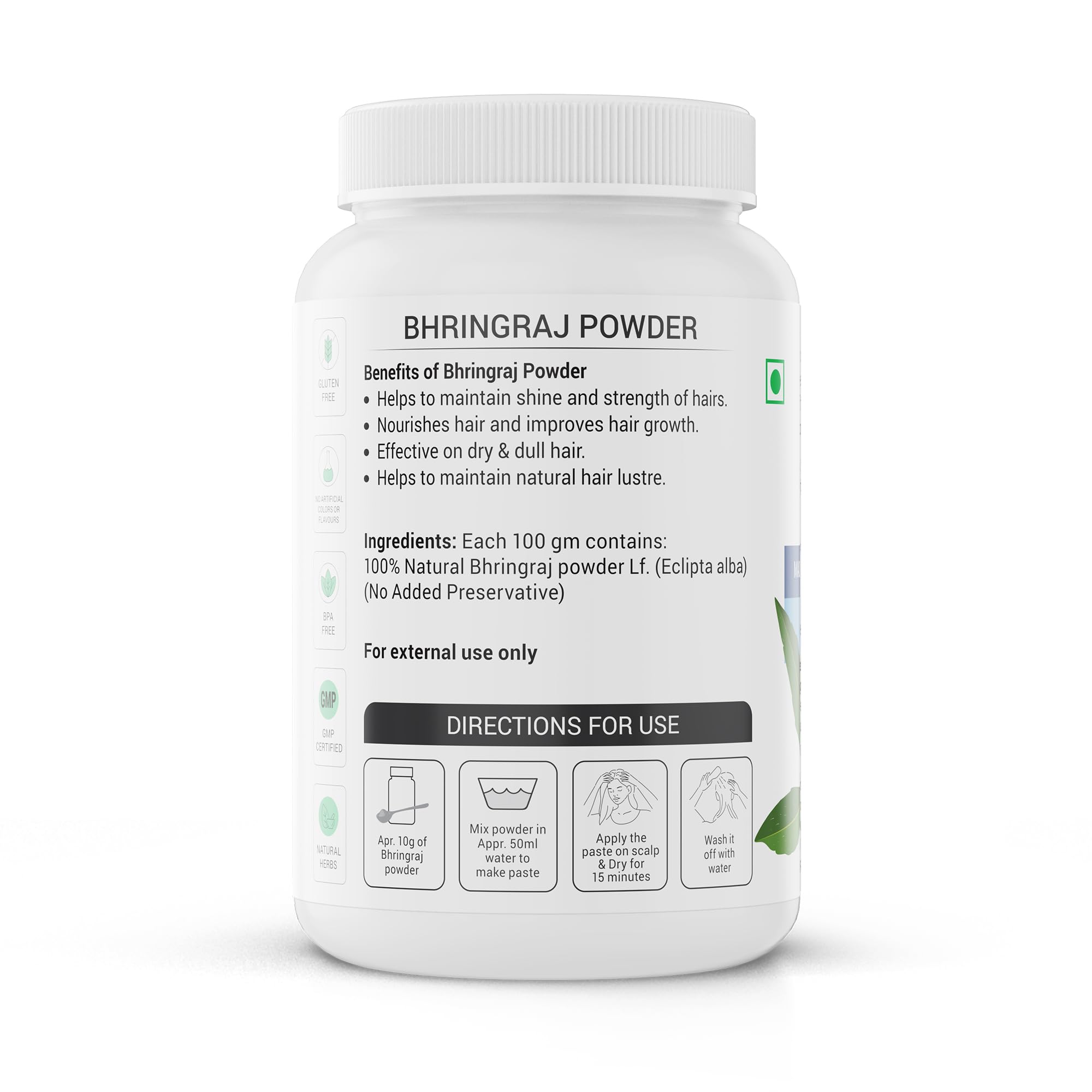 Krishna's Bhringraj Powder - 100 g – view 7