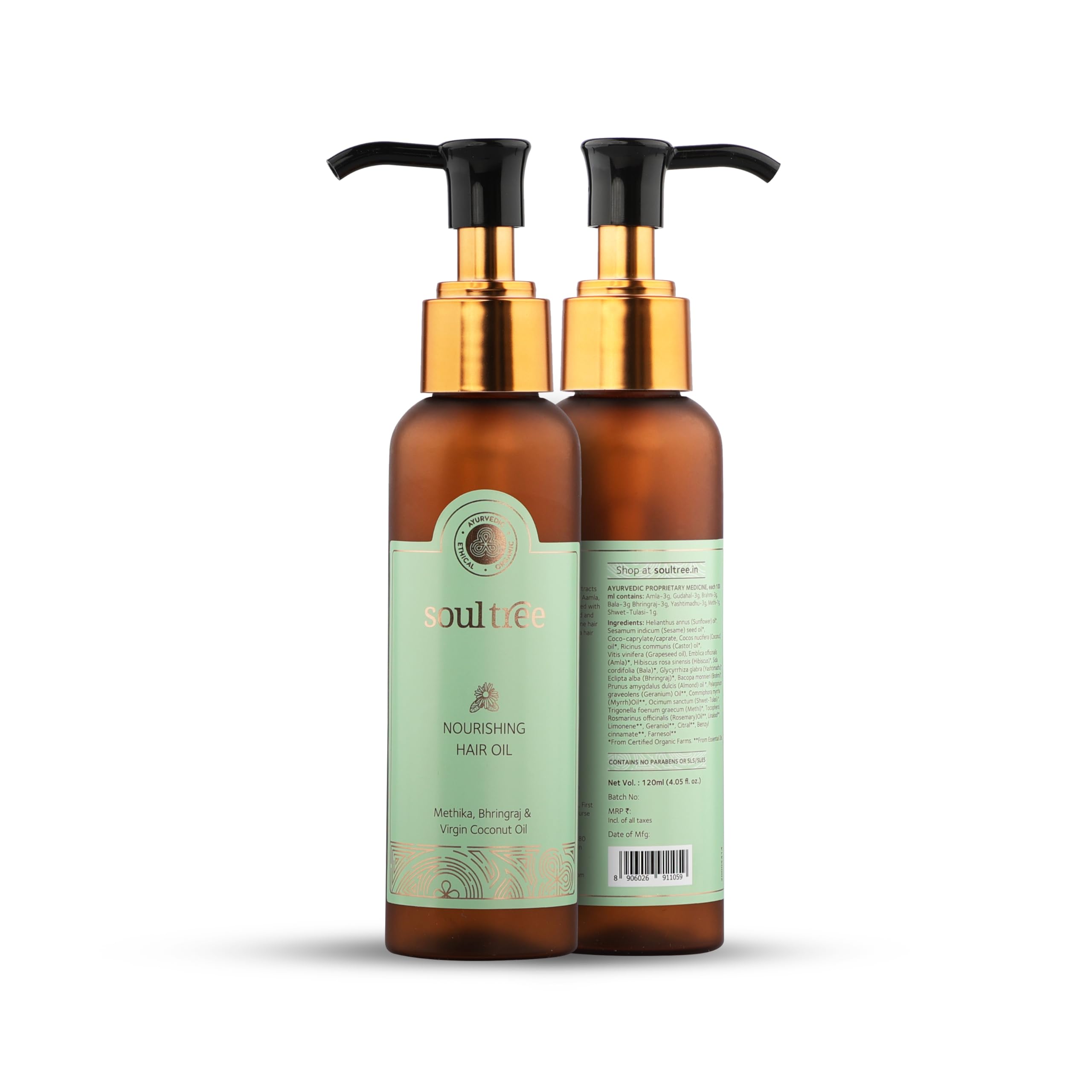SoulTree Nourishing Hair Oil with Methika, Bhringraj & Virgin Coconut Hair Oil – view 5