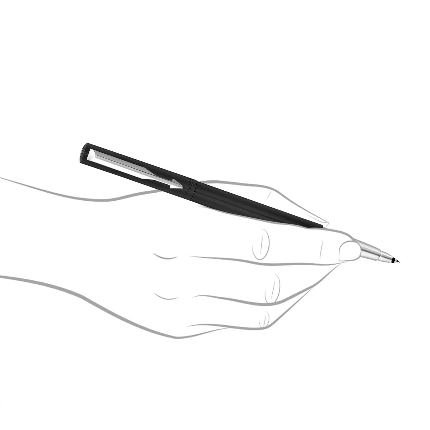 Parker Vector Standard Chrome Trim Roller Ball Pen – view 4