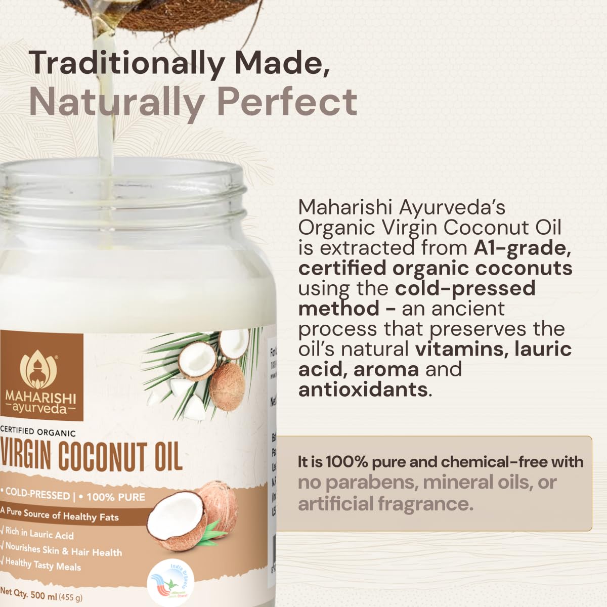 Maharishi Ayurveda Organic Certified Virgin Coconut Oil – view 3
