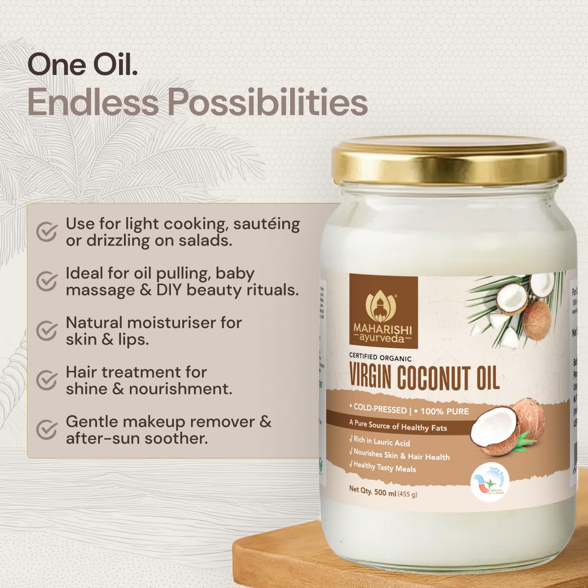 Maharishi Ayurveda Organic Certified Virgin Coconut Oil – view 7