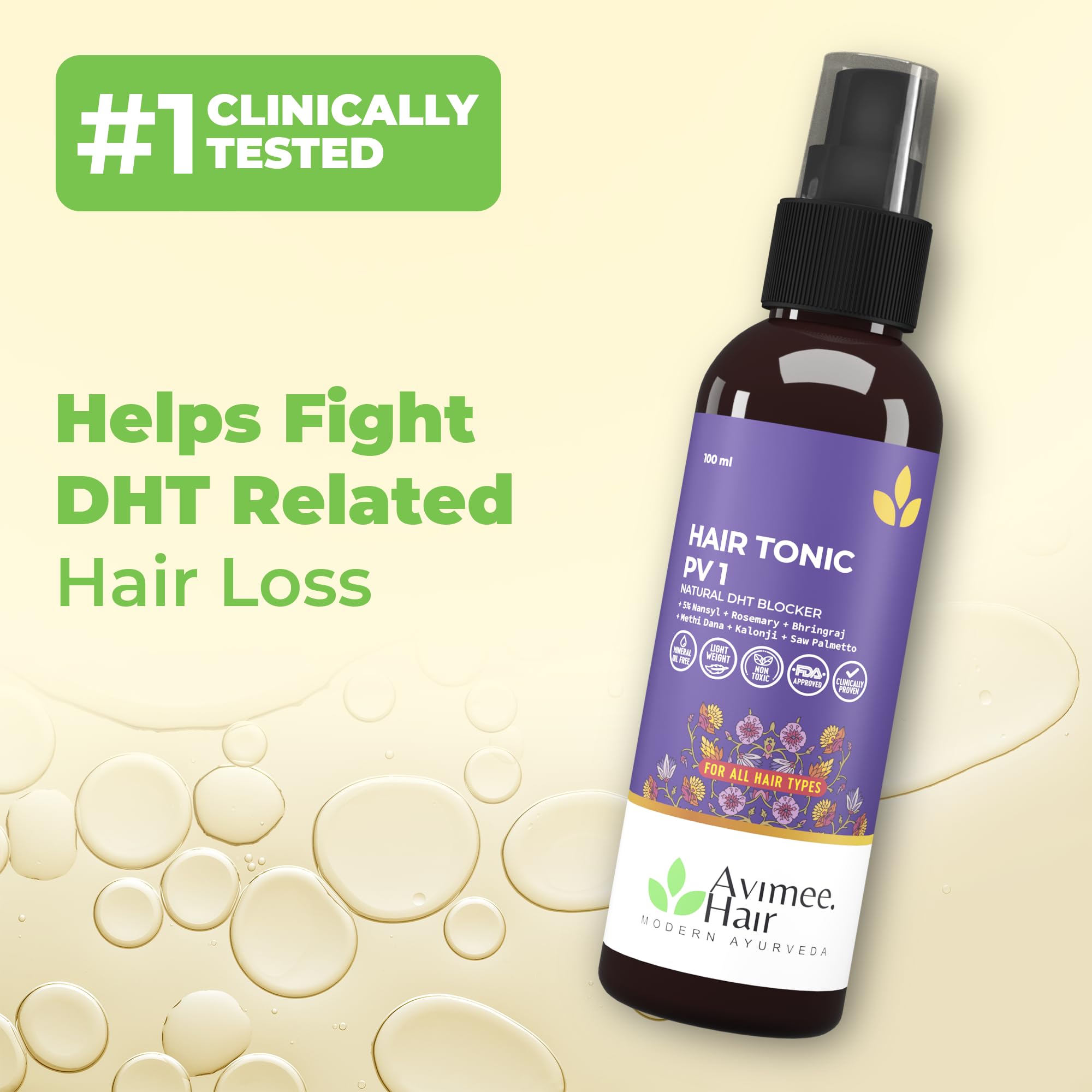 Avimee Herbal Hairtone PV 1 Scalp Tonic – view 2