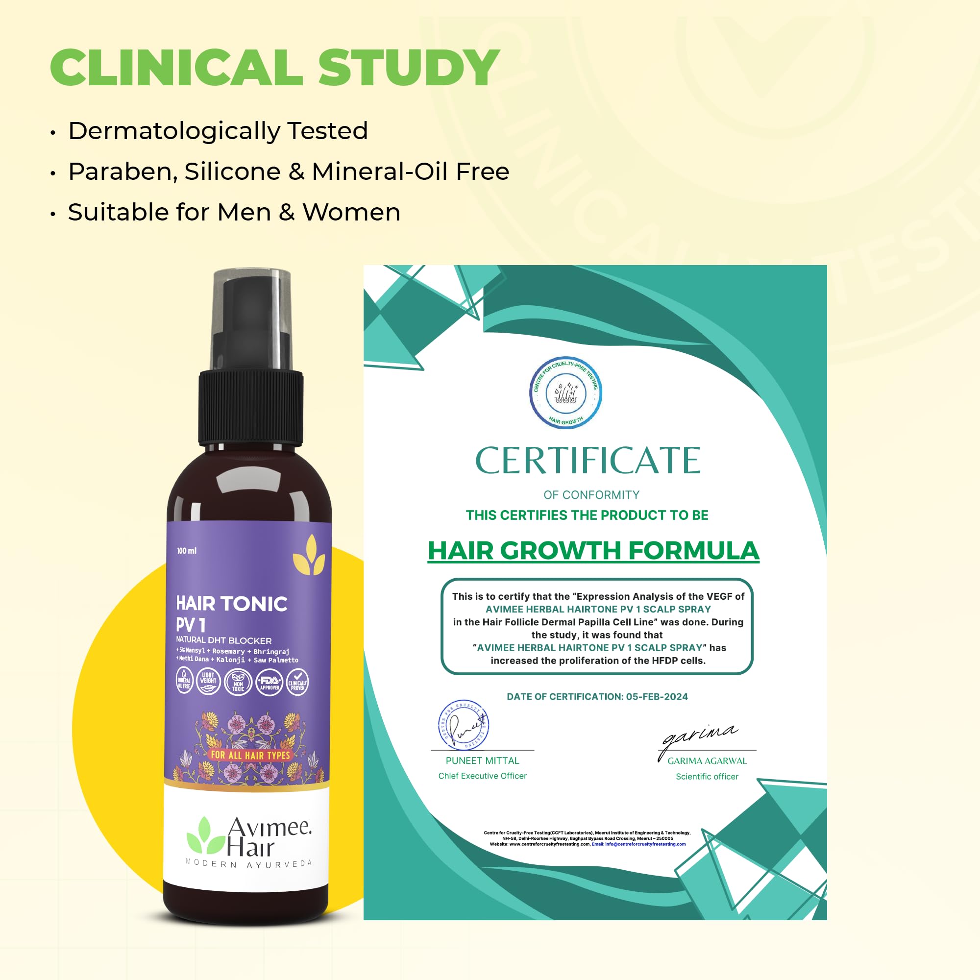 Avimee Herbal Hairtone PV 1 Scalp Tonic – view 7