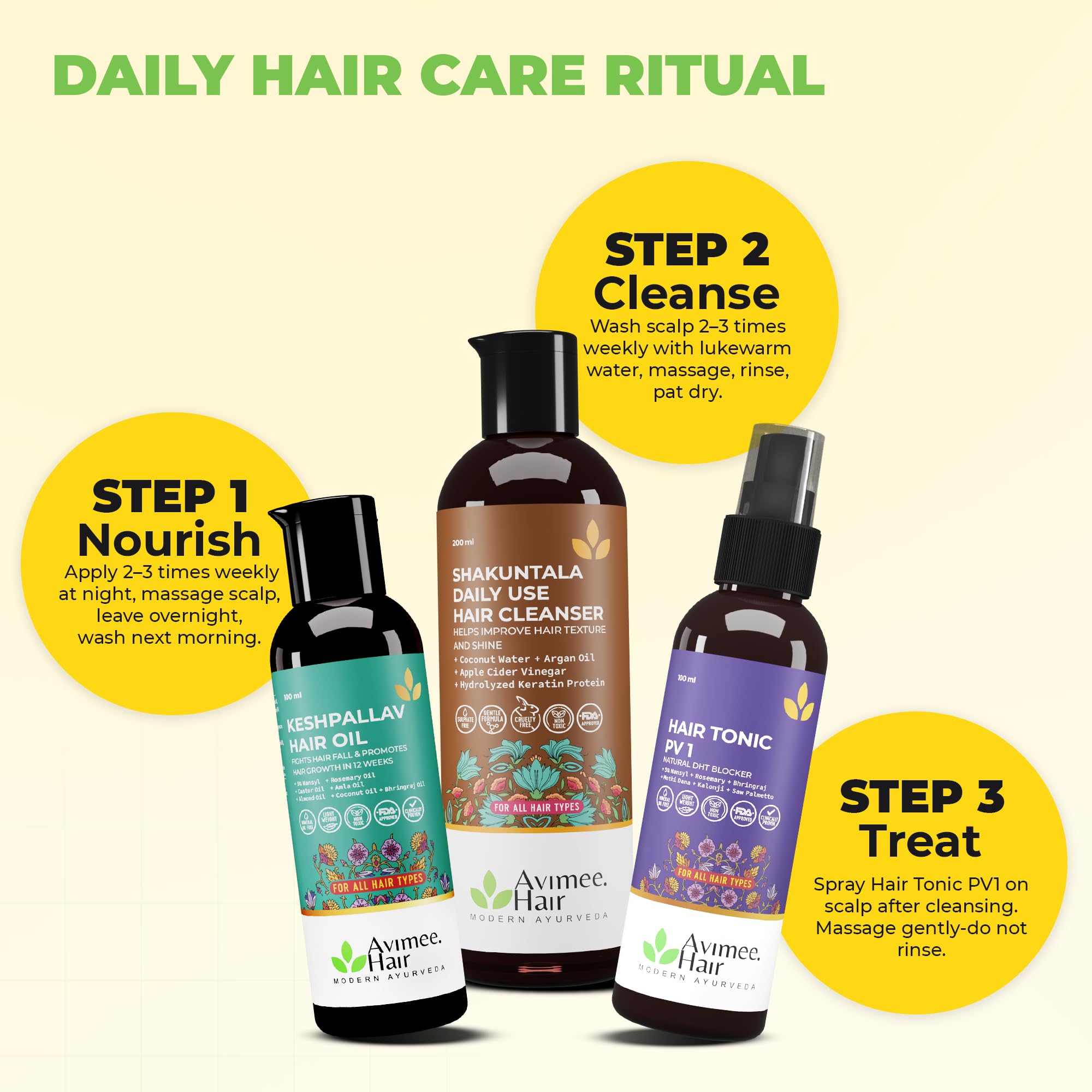 Avimee Herbal Hairtone PV 1 Scalp Tonic – view 9