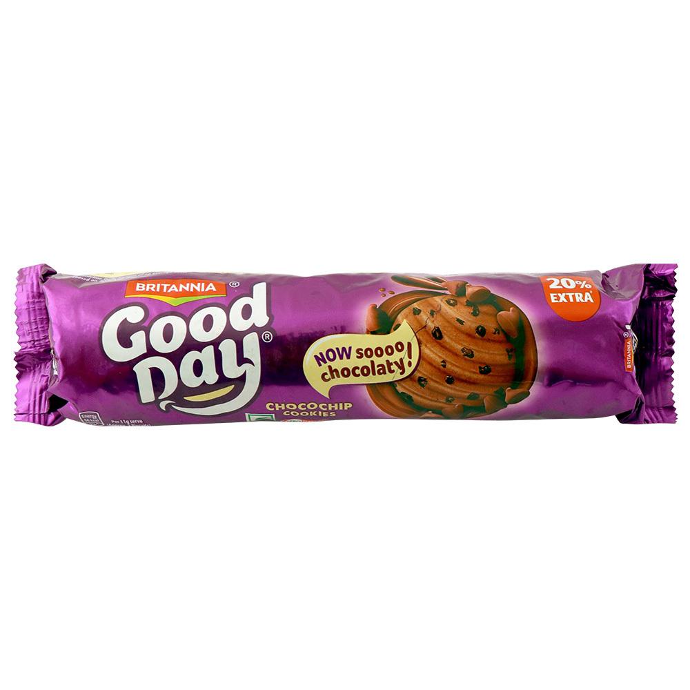 Britannia Good Day choco chip cookies 100g pack of 4