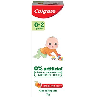 Colgate Toothpaste for Kids (0-2 years), Natural Fruit Flavour, 70g – view 6