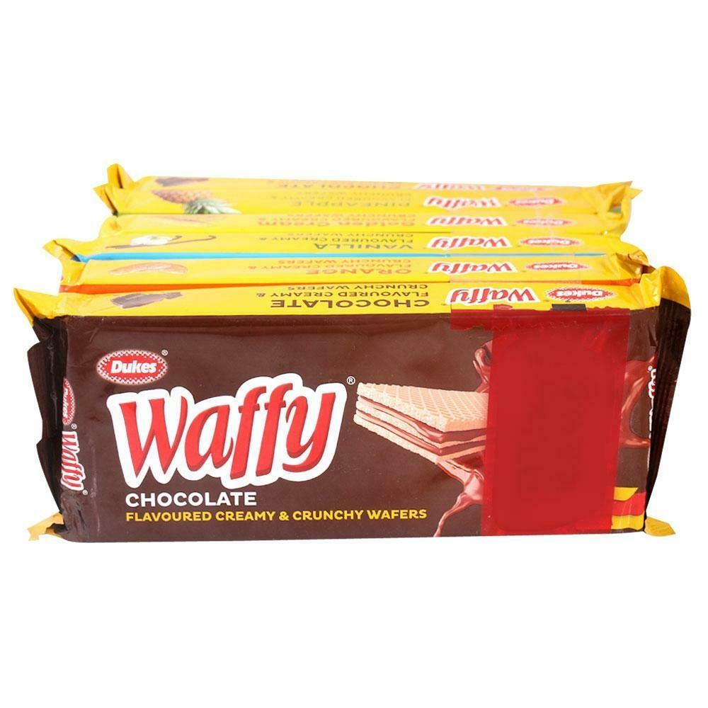 Dukes Waffy chocolate flavoured creamy crunchy wafers pack of 6