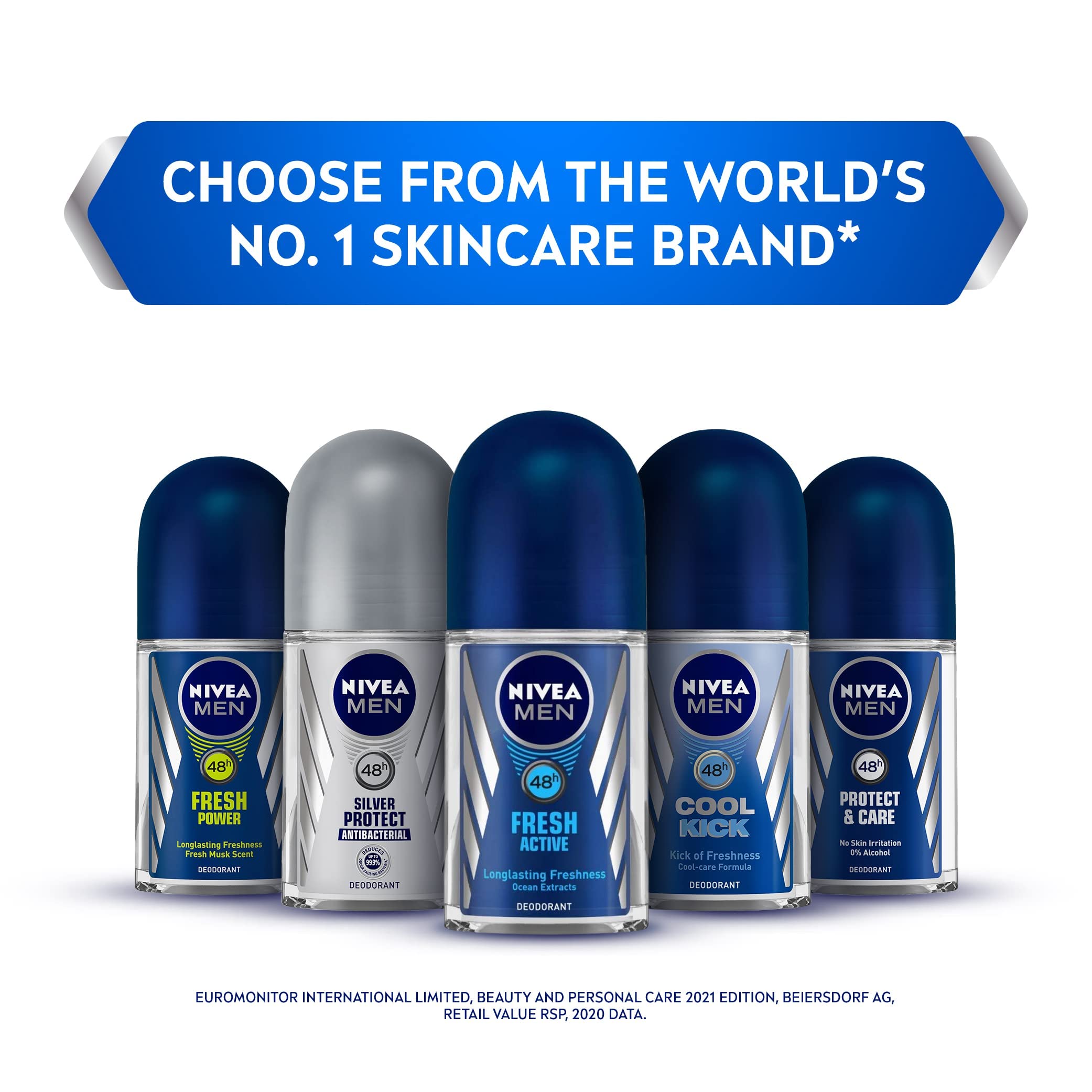 NIVEA MEN Deodorant Roll On, Cool Kick, 50ml – view 5
