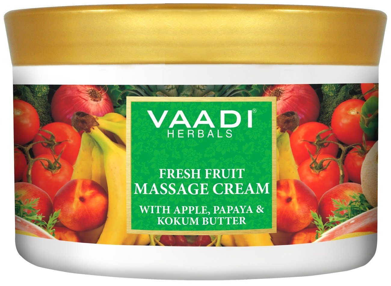 Vaadi Herbals 500g fruit massage cream with apple papaya kokum butter