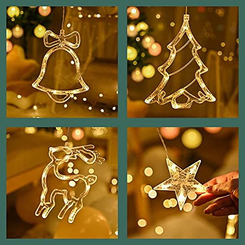 The Purple Tree Plastic Christmas Reindeer LED Curtain Lights -2.5 M (Pack of 1) Warm White, Lights for Christmas, Christmas Lights, Led Curtain Light, Festive Light, – view 6