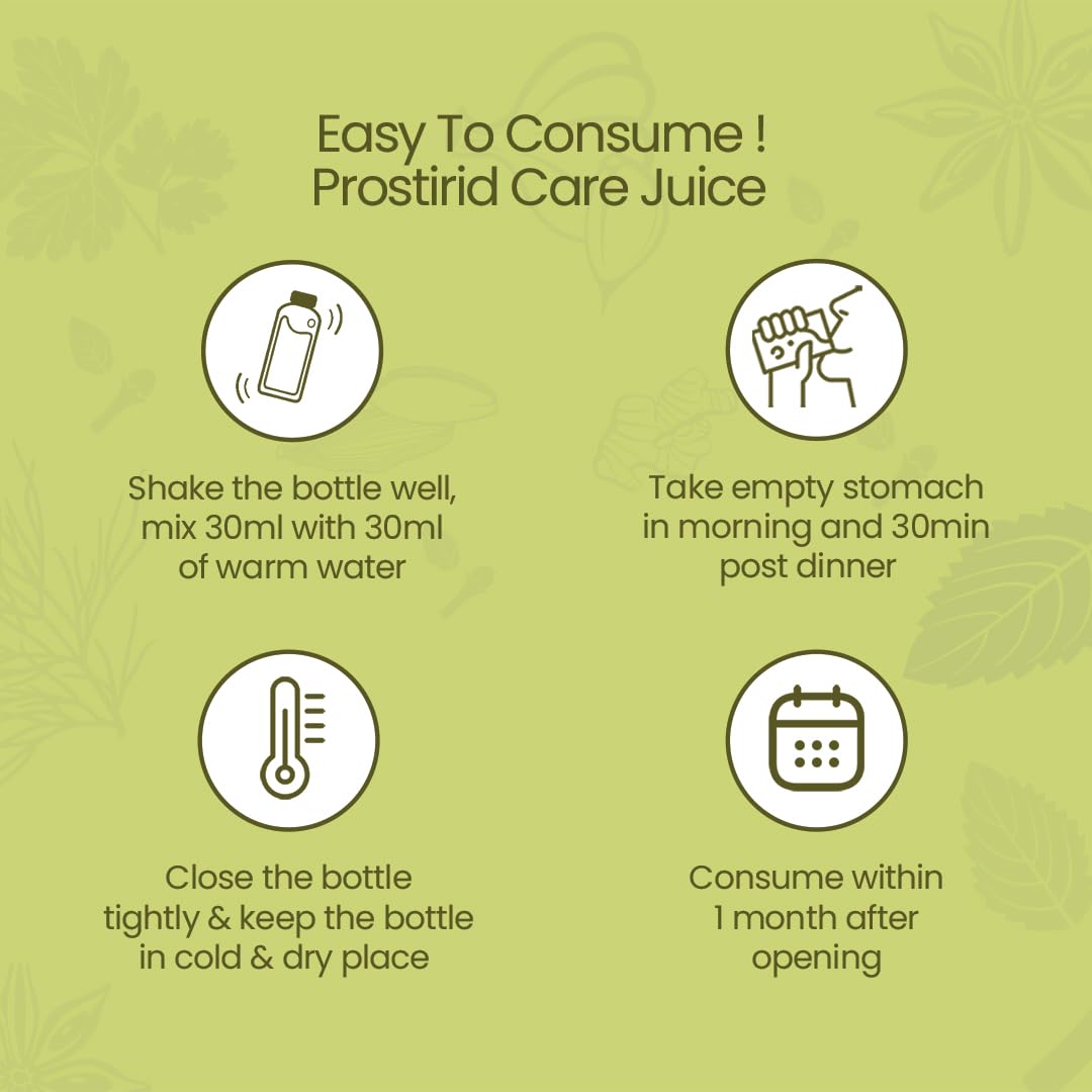 KRISHNA'S HERBAL & AYURVEDA Prostirid Juice, Enriched With 9 Other Herbs, No Artificial Colors or Flavors, 1000 Ml - (Pack of 1) – view 5