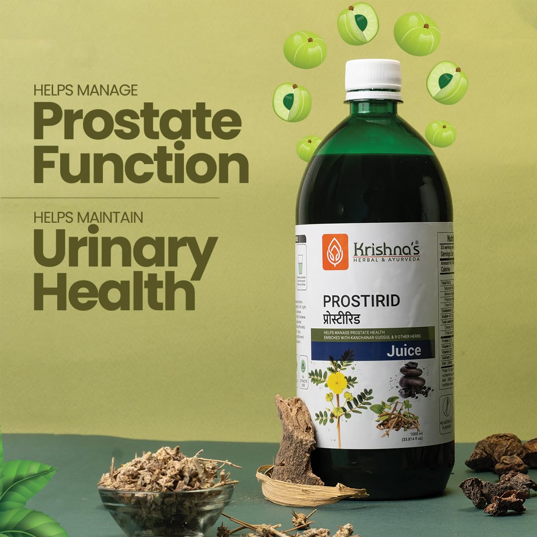 KRISHNA'S HERBAL & AYURVEDA Prostirid Juice, Enriched With 9 Other Herbs, No Artificial Colors or Flavors, 1000 Ml - (Pack of 1) – view 8