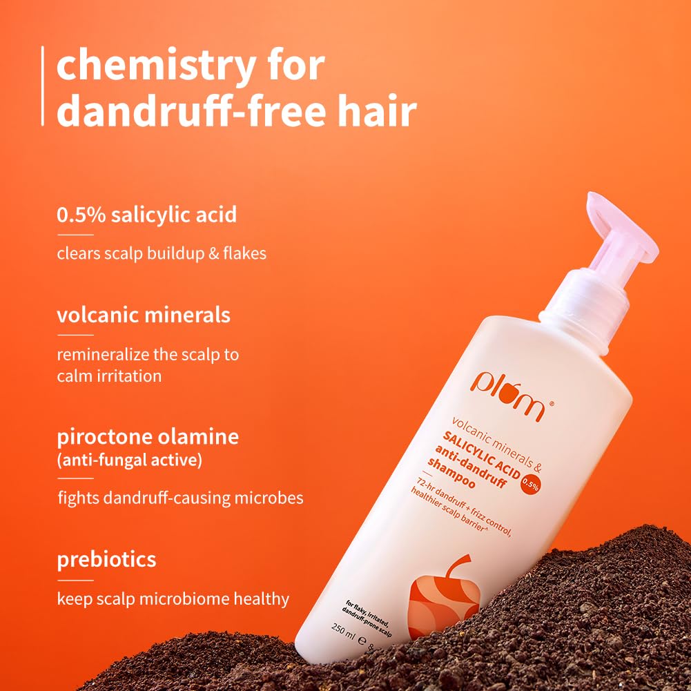 Plum Anti-Dandruff Shampoo With Volcanic Minerals & 0.5% Salicylic Acid – view 3