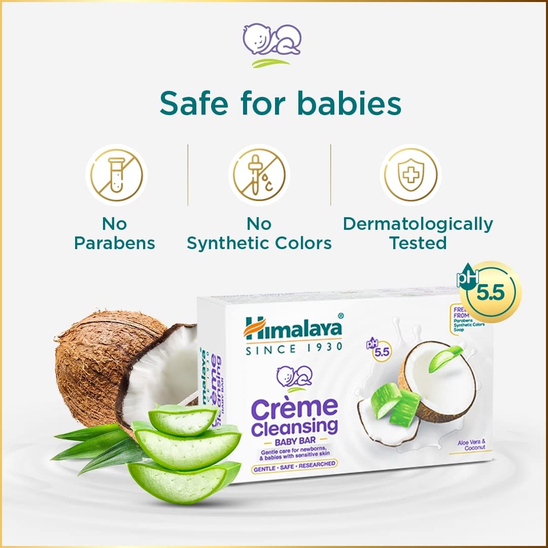 Himalaya Creme Cleansing Baby Bar 75 gm – view 4