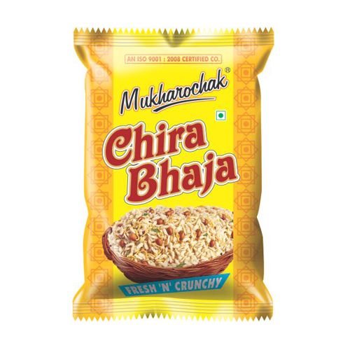 Mukharochak Chira Bhaja ready-to-eat snack in two pouch pack