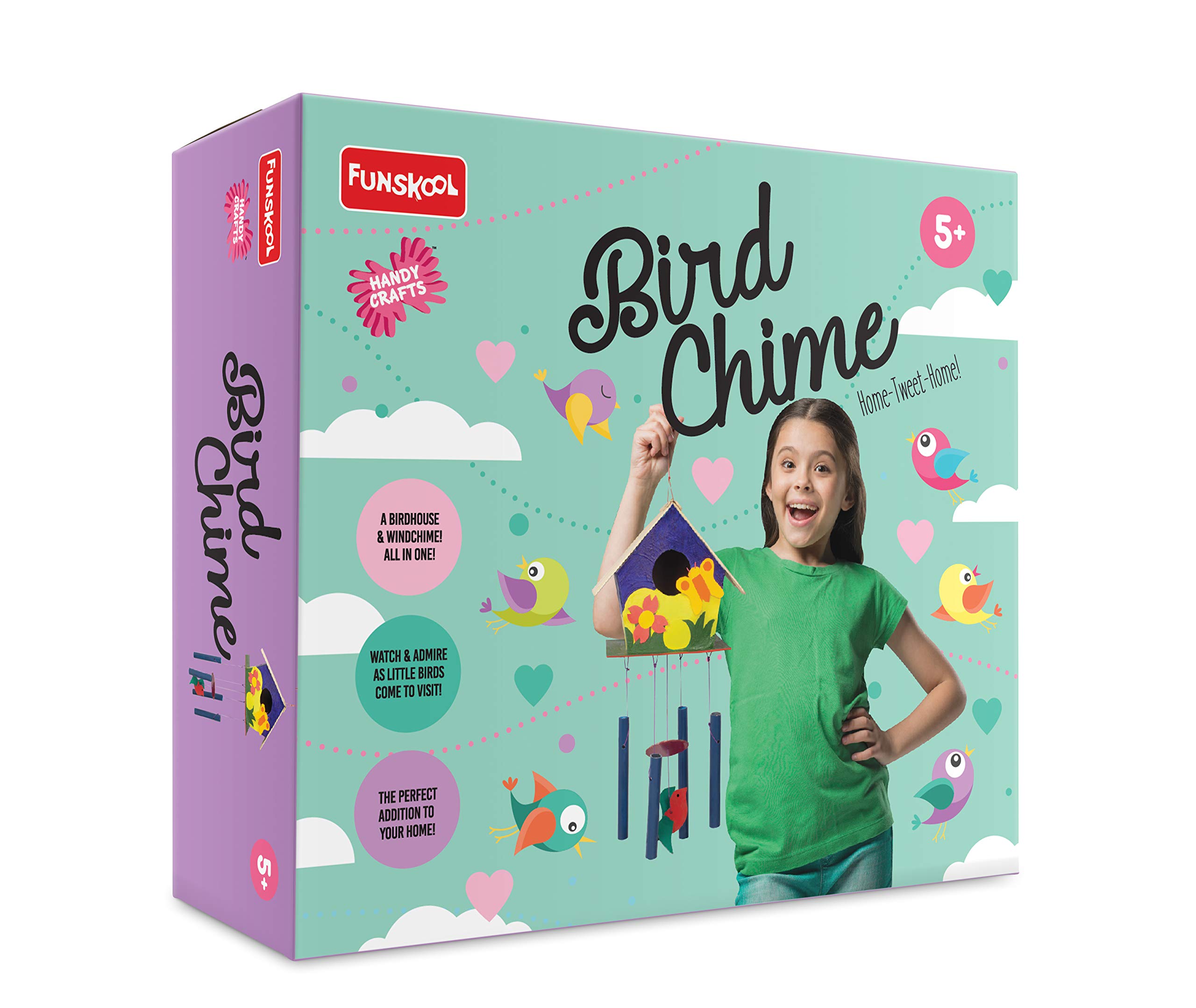 Funskool multicolour bird chime DIY art and craft kit