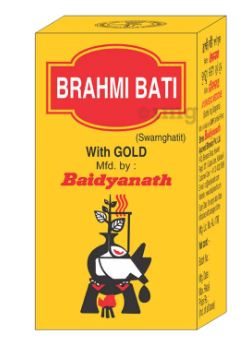 Baidyanath Brahmi Bati Gold tablets retail pack hero shot