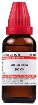Allium Cepa 200 CH 30 ml liquid pack by Dr. Willmar Schwabe