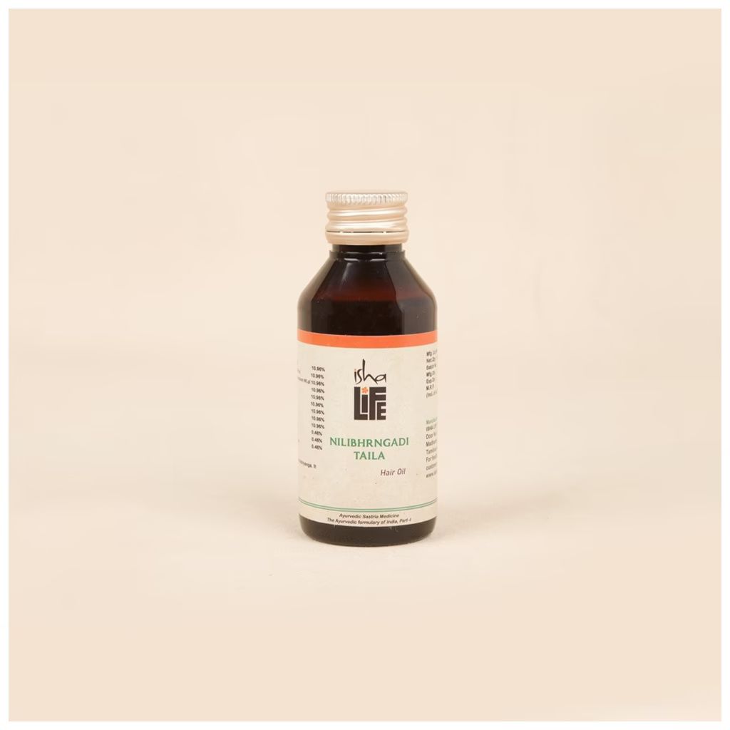 Isha life Nilibhrngadi Taila, Hair Oil (100 ml). Herbal hair oil. Oil for shiroabhyanga. Good for hair growth. – view 2
